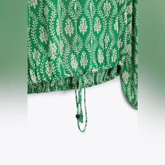 ZARA PRINTED COTTON TOP - Picture 8 of 8